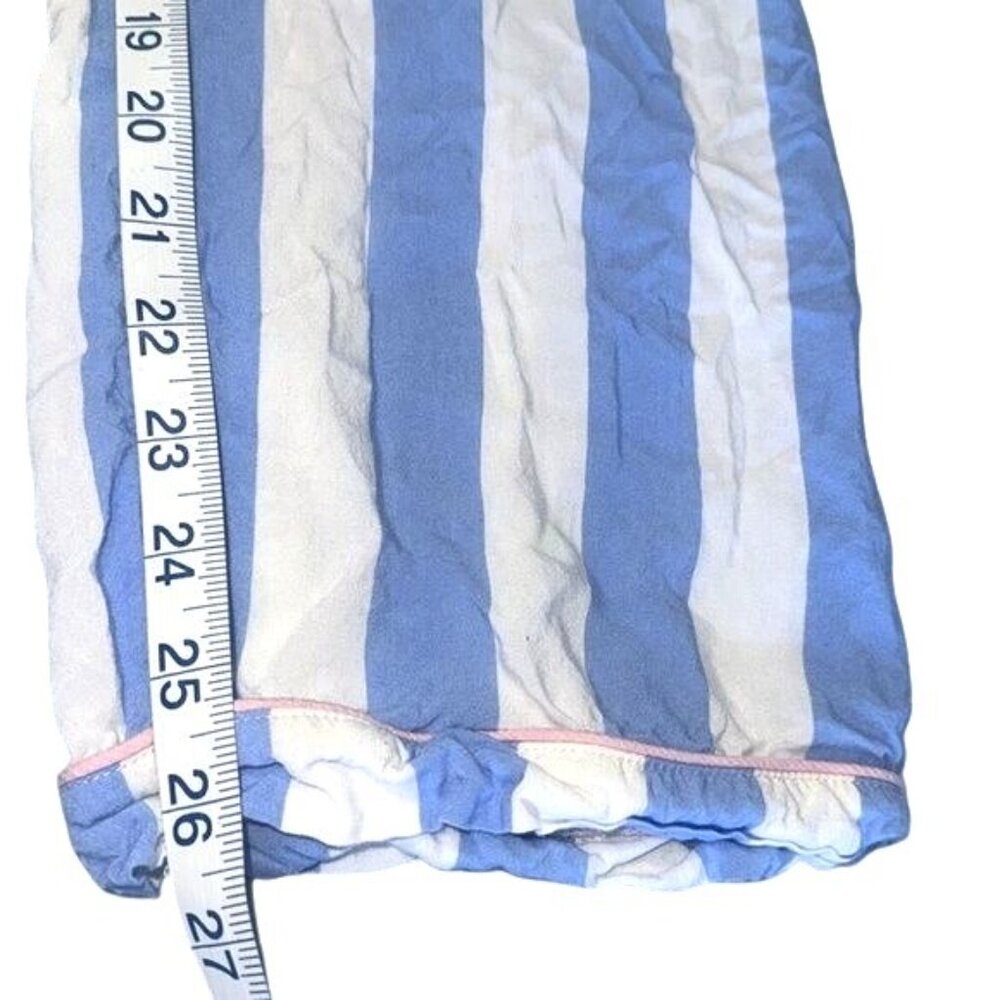 Peace Love & Dreams Blue & White Striped Pajama Set M/M - Picture 9 of 11